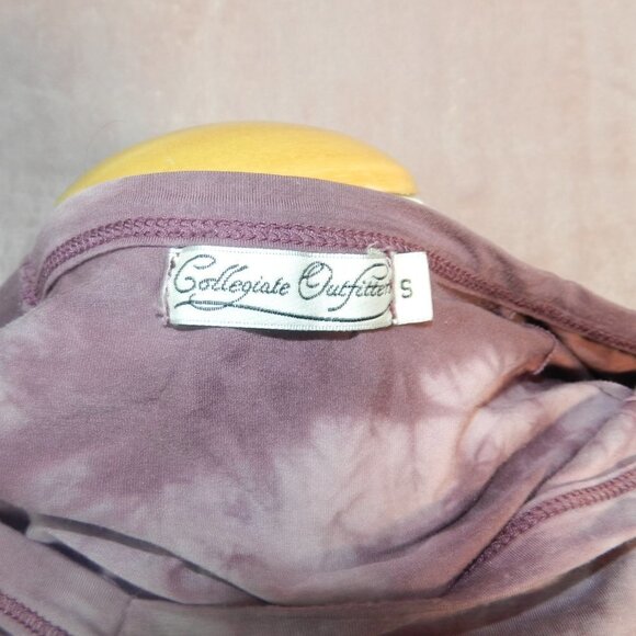 Collegiate Outfitters Womens Purple Tie Dye Cotton Short Sleeve Shirt Size Small - Picture 5 of 6